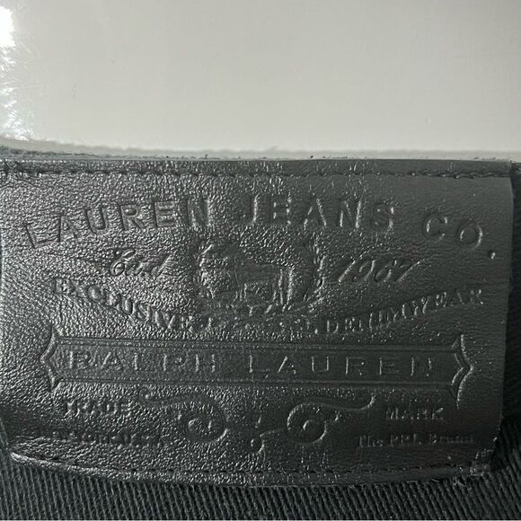 Ralph Lauren Skinny/Straight Leg Black Jeans‎ With Gold Stitching -- 4 - Picture 11 of 13